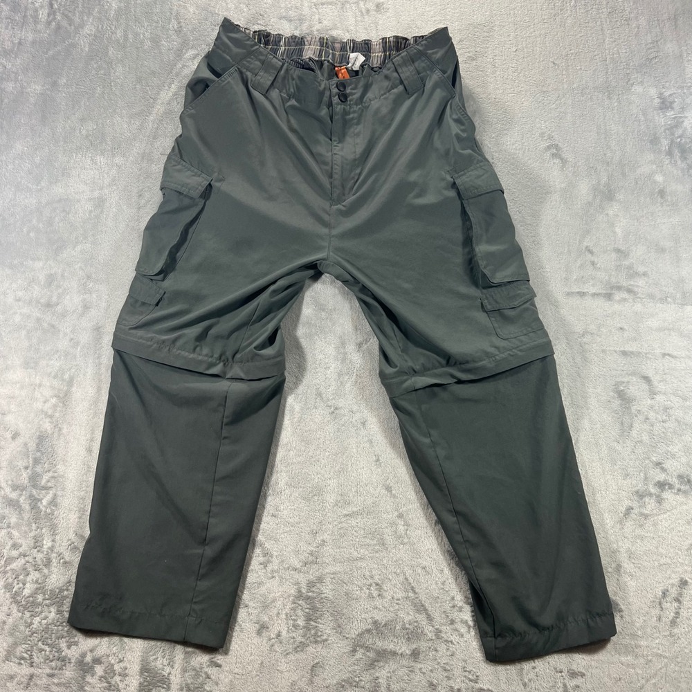 TRIPLE NICKEL Convertible Cargo‎ Pants Mens Medium Gray Water Resistant Active